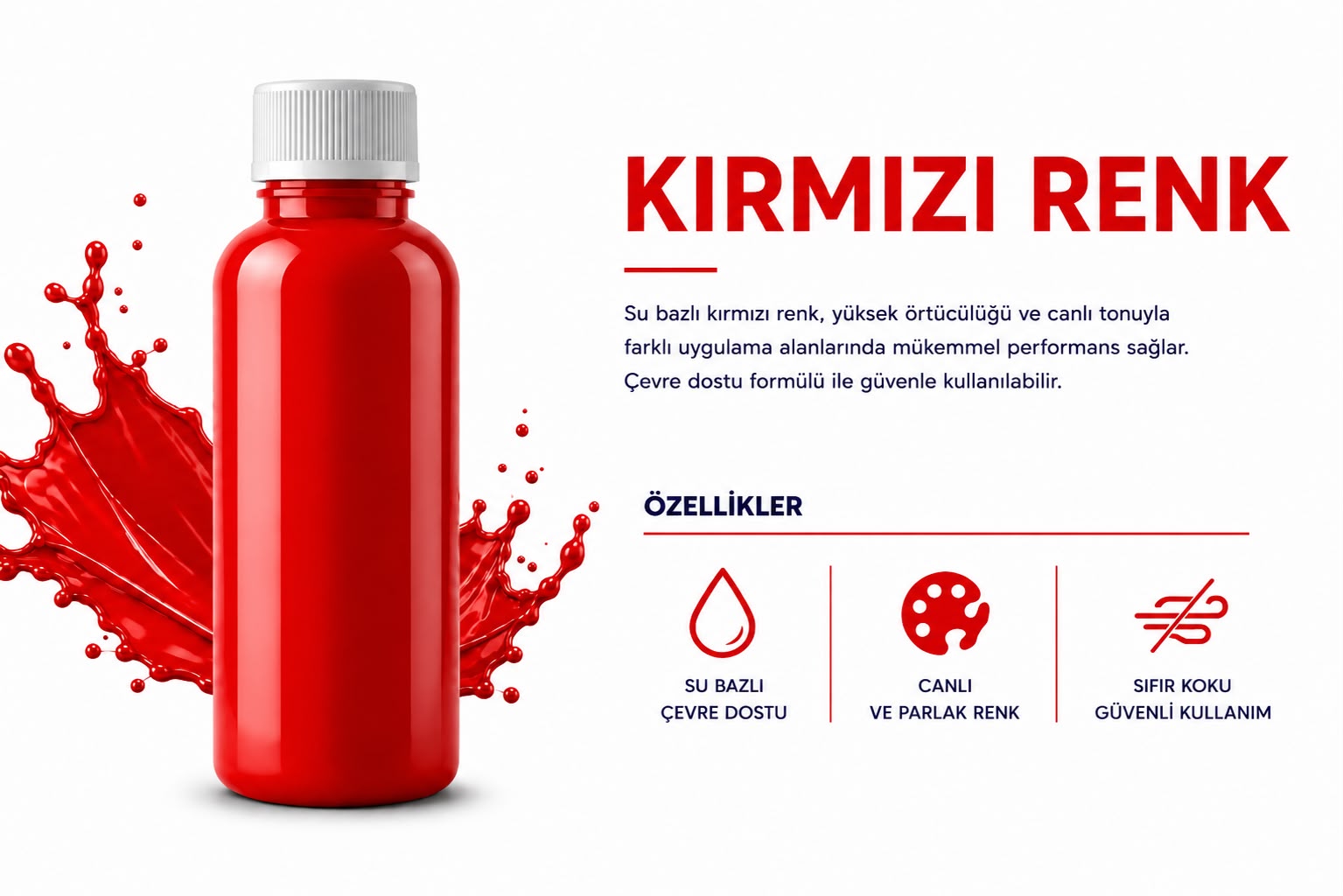 Sıvı Kırmızı Tohum Boyası kırmızı tanıtım
