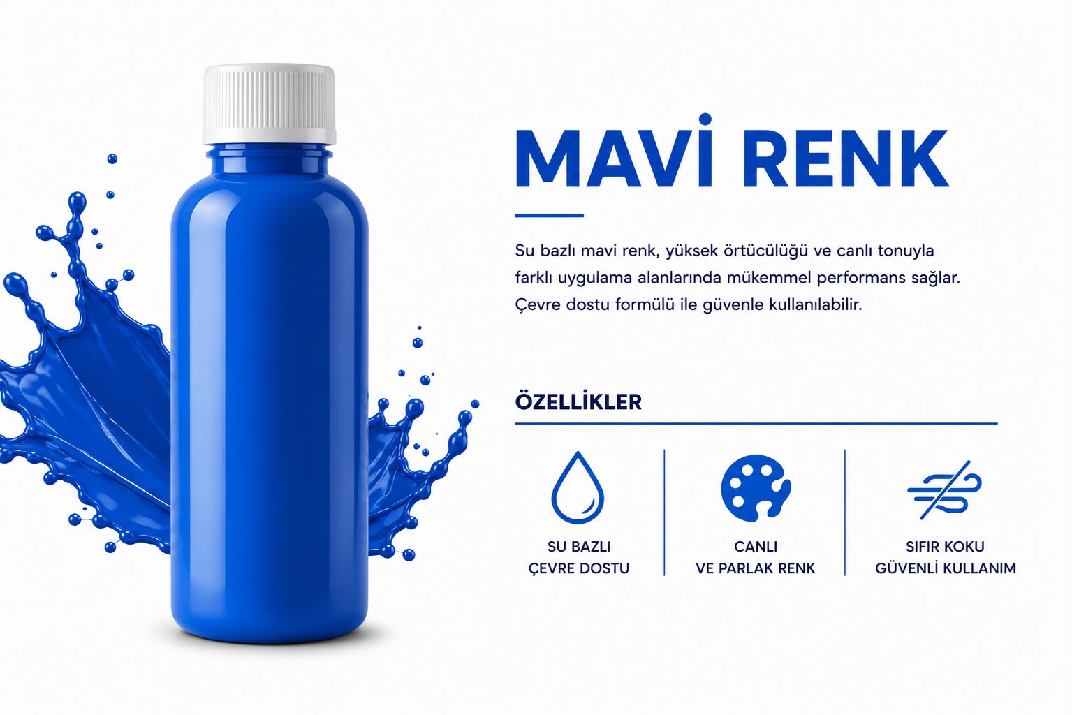 Sıvı Mavi Tohum Boyası mavi tanıtım