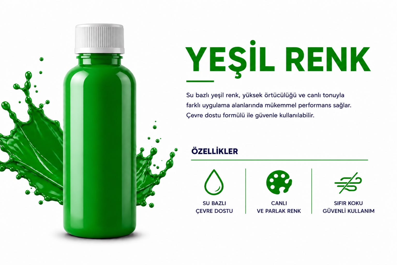 Sıvı Yeşil Tohum Boyası yeşil tanıtım